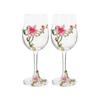 Cocktails Glasses Enamel Glass Wine Cup Standing Cup Design Wedding Celebration 2Pcs