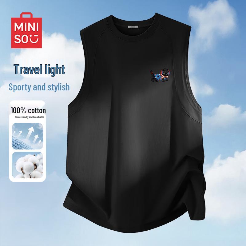 MINISO Men s Pure Cotton Sleeveless Vest 3XL