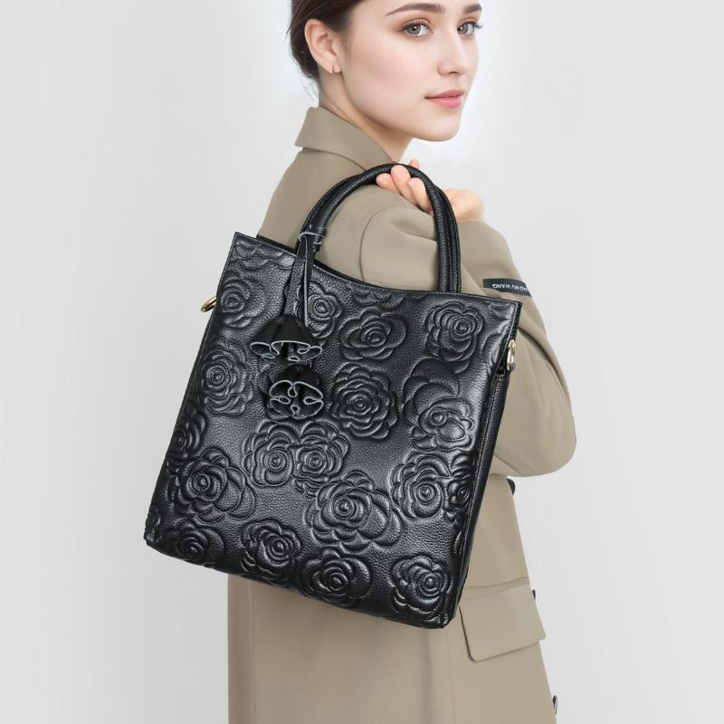 Genuine Leather Women's Bag Handbag Fashionable Large Bag Single-shoulder Crossbody Bag