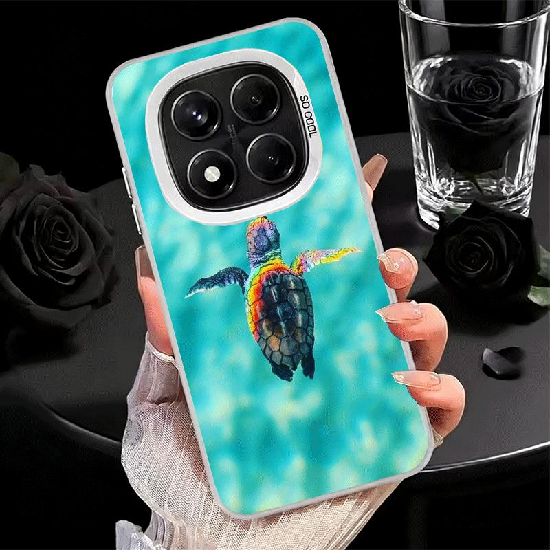 Summer Sea Turtle Cute Shockproof Phone Case for Xiaomi Redmi Note 15 14 13 12 Pro Plus 11 11S 11T 5G Cover Anti Fall Fundas