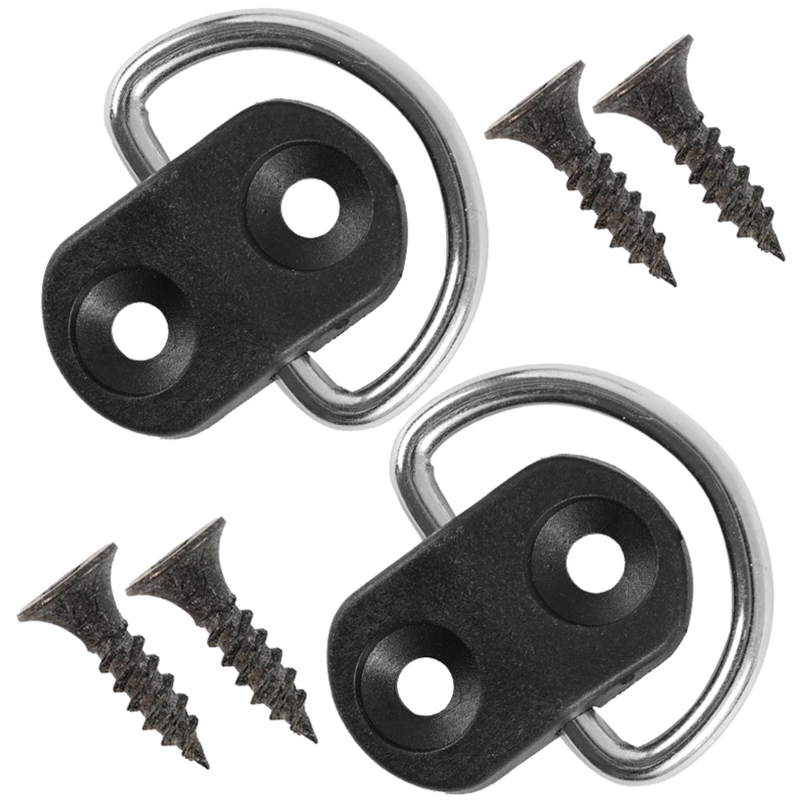 

Пара крючков для крепления грузовой сетки, фиксаторы с винтами для заднего багажника, кольцевая петля для подвешивания и фиксации багажной сетки, аксессуары чёрный