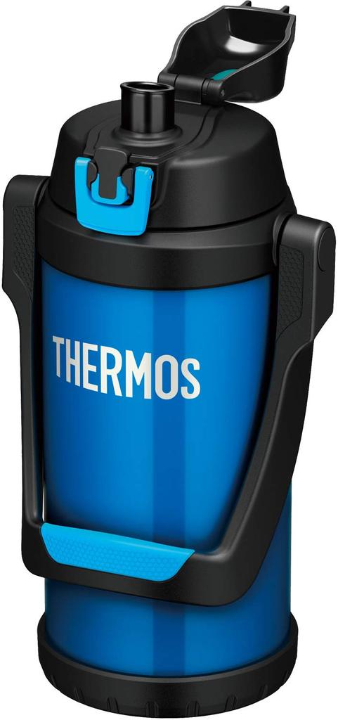 Thermos Water Bottle Vacuum Insulated Sports Jug Ice Blue ICB 2.0L FFV-2000