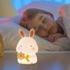 Kaninchen Nachtlicht Nachttischlampe zum Stillen Dimmbar Wiederaufladbar Nachtlicht für Kinderzimmer Raumdeko für Mädchen Jungen Kleinkind