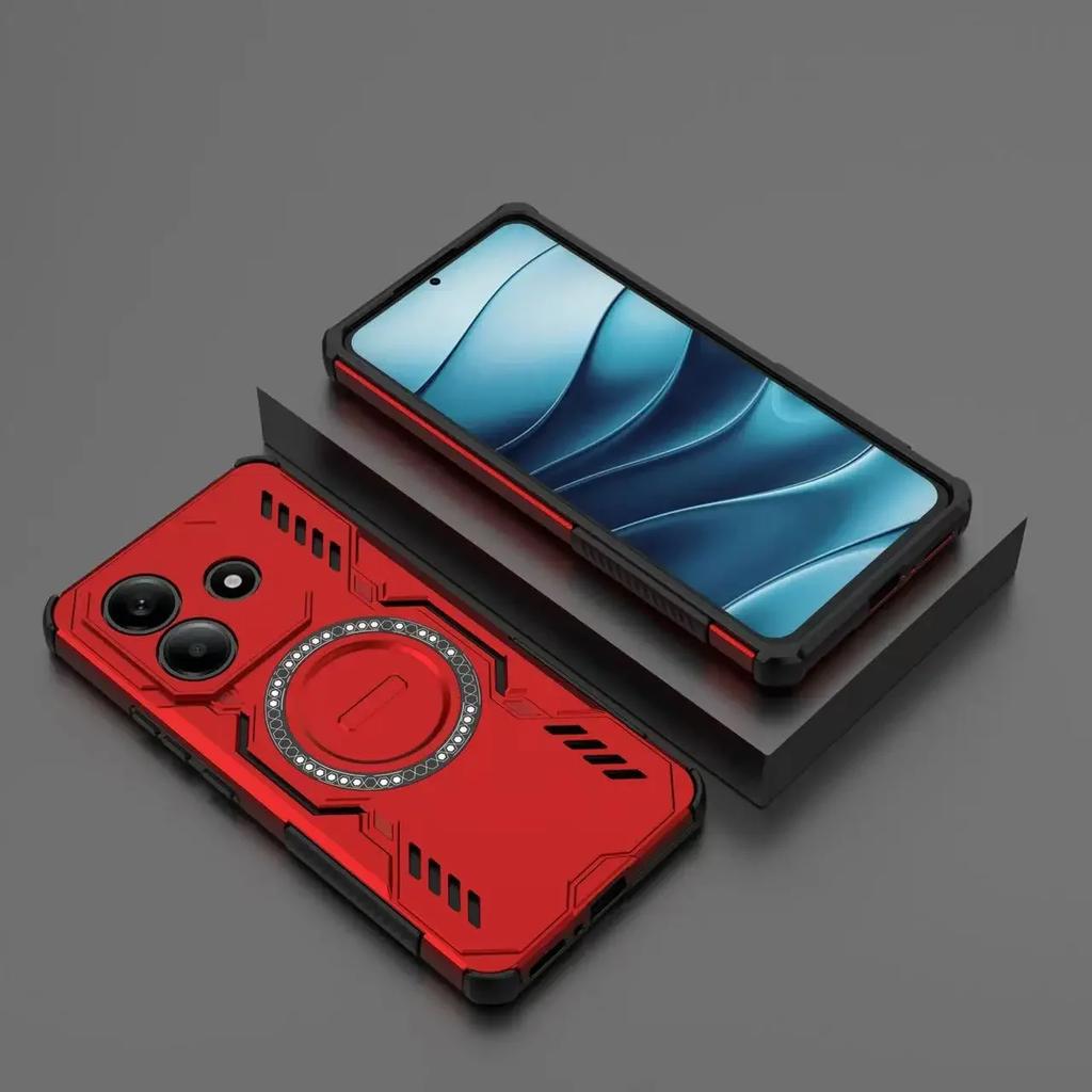 For Redmi K70 E POCO X6 X7 Pro Case Magsafe Wireless Charging Magnetic Lens Armor Sockproof Protect Cover for Redmi Note14 4G 5G