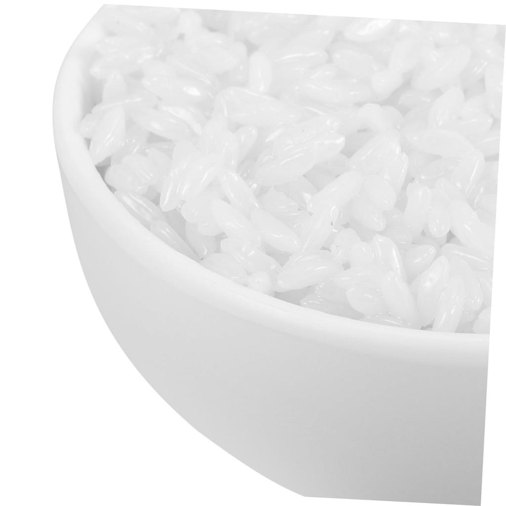 INOOMP Fake Food Model White Rice Food Sample Display Pretend Play Food Toy Decoration