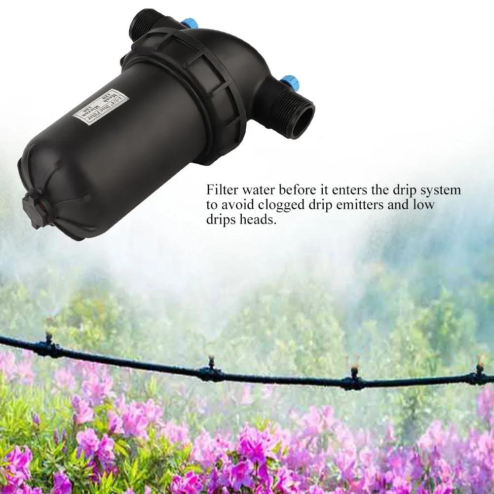 G1-1/4" Male Thread Disc Filter 120 Mesh For Gardening Agriculture Filter Drip Irrigation Pump