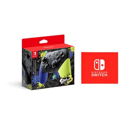 

[Подлинный продукт Nintendo] Контроллер Nintendo Switch Pro Splatoon 3 Edition ([.co.jp limited] Салфетка из микрофибры с логотипом Nintendo Switch входит в комплект)