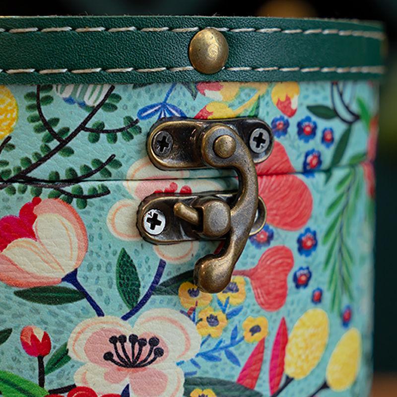 Spring Blossom Round Tissue Tube Tissue Storage Box Multi-color Tissue Box