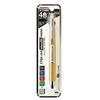 Zebra 4 Colors Sharp Multi Multi-Function Pen, + Clip-on 1000S, Gold, P-B4SA3-GO