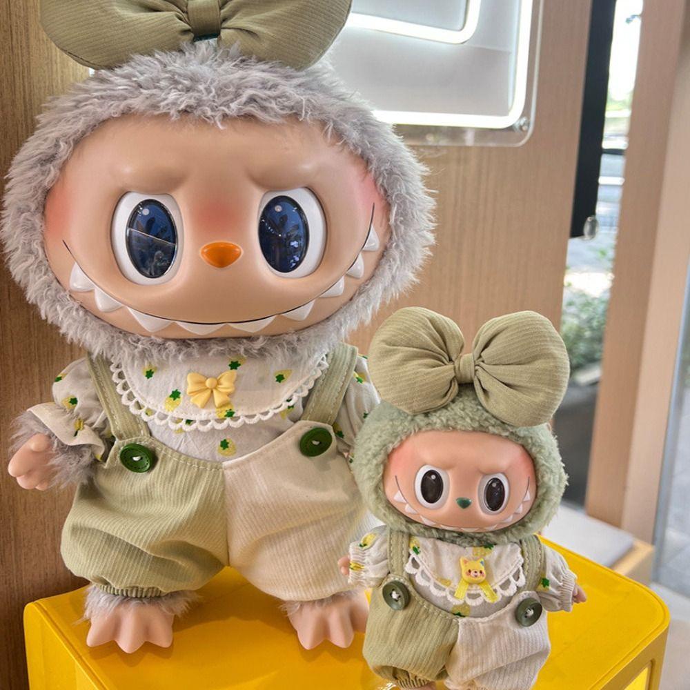 

Каваї Одяг для ляльки Лабубу Міні Бавовняний Одяг для ляльки Одяг для плюшевої ляльки Лабубу Дитячий подарунок 17cm-green