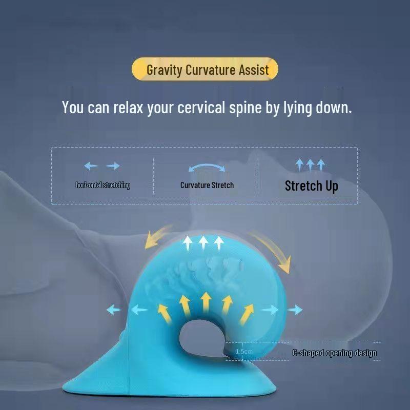 Подушка для шейного отдела позвоночника: Корректор осанки шеи и Массажер для ночного восстановления