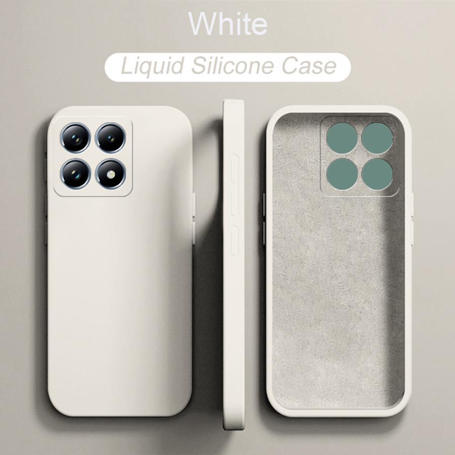 

Жидкий силиконовый мягкий чехол для телефона Xiaomi 14T / 14T Pro Redmi 14C 4G XiaoMi 14T Pro белый