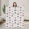 Coperta in Flanella Union Jack Bandiera UK Simbolo Britannico di Londra Morbida Stampata Copriletto per Letto Divano Multifunzionale