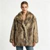 European and American Retro Long-haired Coat, Environmentally Friendly Imitation Fur Coat, Women's Imitation Fox Plush Medium and Long Styles