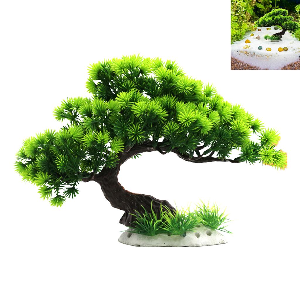 Aquarium Artificial Plastic Plants Decoration Easy and Quick Solution for Fish Tank Landscaping for Glass Containers Aquariums