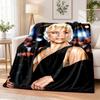 Lady Gaga Flannel Throw Blanket Soft Warm Cozy For Sofa Bed Indoor Home Bedroom Use