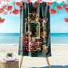 Digimon Adventure-inspiriertes 2D-Flachdruck-Strandtuch, Großes Weiches Schnelltrocknendes Handtuch für Strand Camping SchwimmenXSTJ0915501
