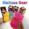 Colorful Dumpling-Shaped Stress Relief Balls Reusable Low Elasticity Decompression Toys Plastic Stress Balls For Relief