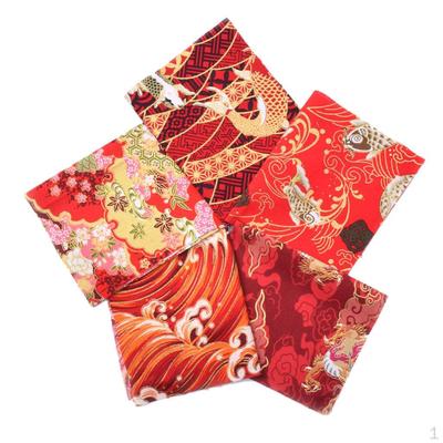 5 Malzeme, Kumaş Paketi Patchwork, 25 X Cm Kapitone Terzilik Patchwork Japon Tarzı Desen