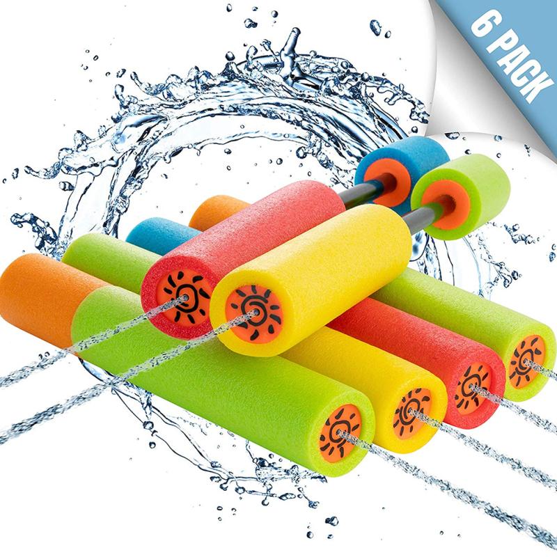 Foam Noodle Squirt Water Shooter for Kids Adults – Summer Party Toys Outdoor Pool Toys for Beach