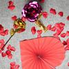 200pcs Artificial Heart Petal Wedding Decor Fake Flower Scattering Petal Valentine Party Decoration Romantic Bedroom Surprise