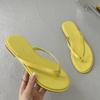 Fashion SUOJIALUN 2025 Summer Fashion Candy Color Women Slipper Flat Heel Slip On Ladies Outdoor Sandal Beach Casual Slides Flip Flop