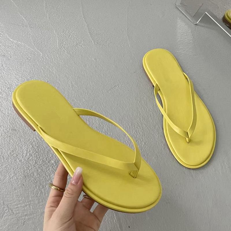 Fashion SUOJIALUN 2025 Summer Fashion Candy Color Women Slipper Flat Heel Slip On Ladies Outdoor Sandal Beach Casual Slides Flip Flop