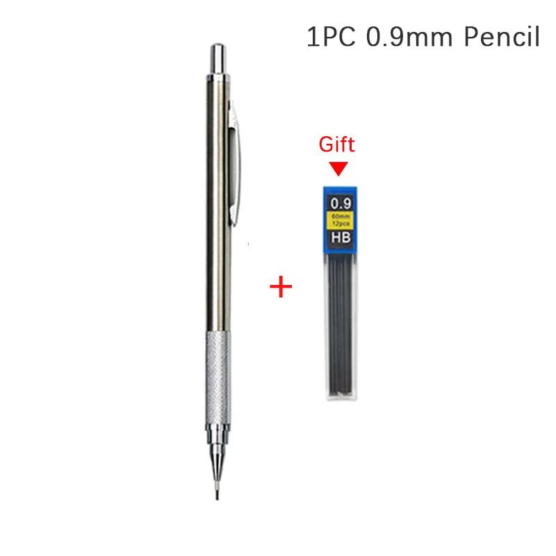 0.3 0.5 0.7 0.9 1.3 2.0mm Mechanical Pencil Set Full Metal Art Drawing Painting Automatic Pencil with Leads Office School Supply KTY