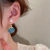 Fashion Enamel Shell Pearl Earrings For Women Exquisite Elegant Pendant Earrings Casual Vacation Party Jewelry Lady Gifts 1Pair