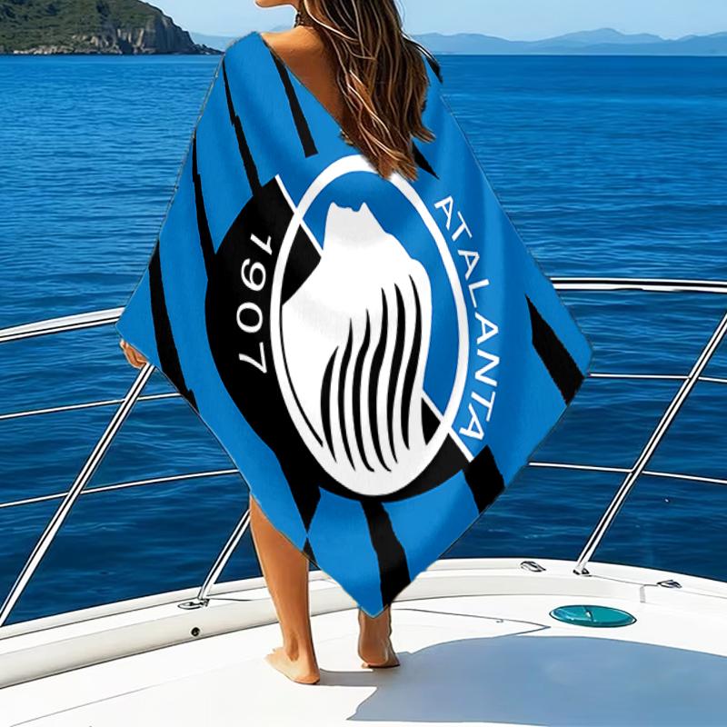 Football Atalanta Beach Towel - Soft, Absorbent Microfiber, Lightweight, Ideal for The Beach, Parties, Travel, Camping fan gifts