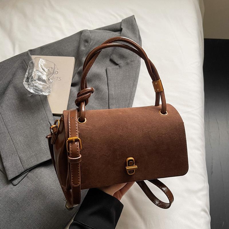 Fashion Portable Small Square Bag Women's Autumn New Retro Trend Messenger Bag Niche Texture Shoulder Bag