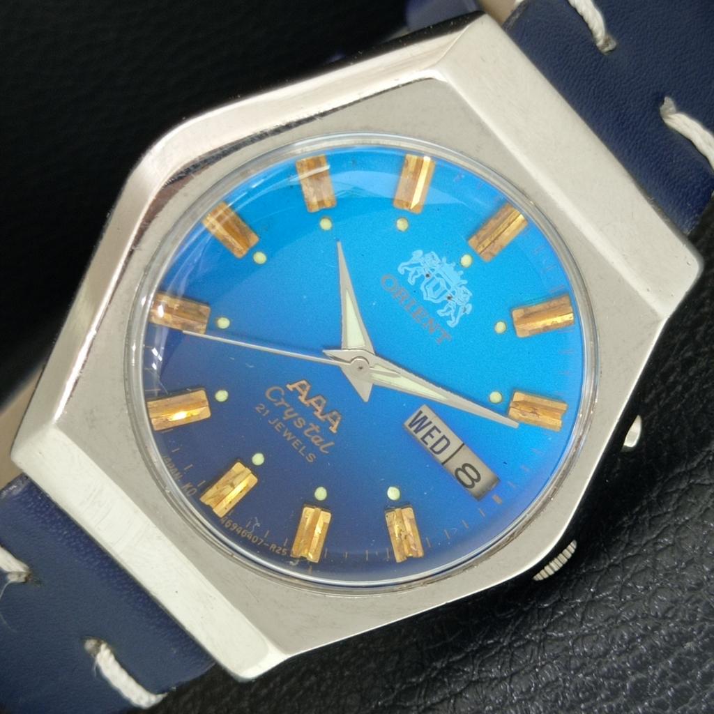 

АВТОМАТИЧНИЙ ВІНТАЖНИЙ ORIENT AAA КРИСТАЛ ЯПОНІЯ ЧОЛОВІЧИЙ ОРИГІНАЛЬНИЙ ЦИФЕРБЛАТ ГОДИННИК a706926-1