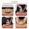 Manual Press Garlic Chopper Stainless Steel Onion Cutter Portable Mini Food Mincer For Home Kitchen Daily Cooking Meal Prep