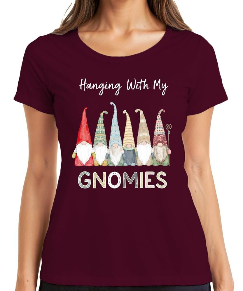 Hanging With My Gnomies Christmas Gnome Gnome Scandinavian Unisexs TShirt