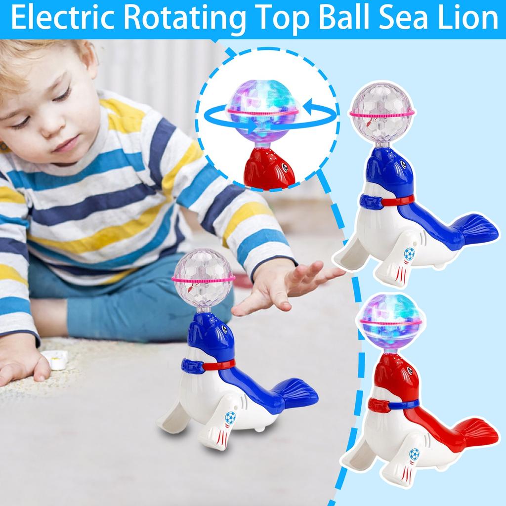 Electric Stunt Rotating Ball Dancing Sea Dolphin Toy