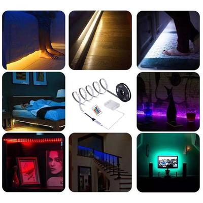 LED Strip Light Battery Box Powered Remote Control High Brightness IP65 Waterproof Decoration