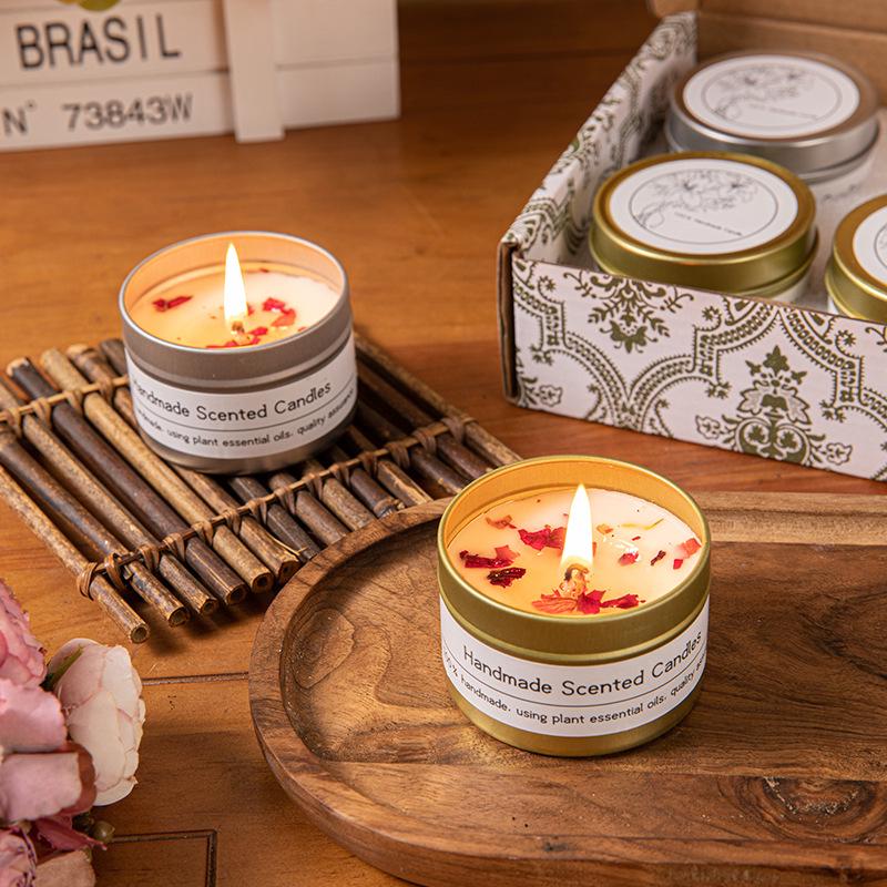 Soy Wax Dried Flower Scented Candle – Perfect for Weddings, Birthdays, and Floral Aromatherapy.