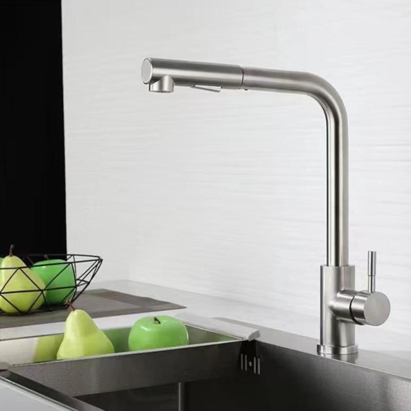Practical Kitchen Sink Tap with Adjustment Water Spray Style & Functional Kitchen Faucet with Pull Out Sprayer for House