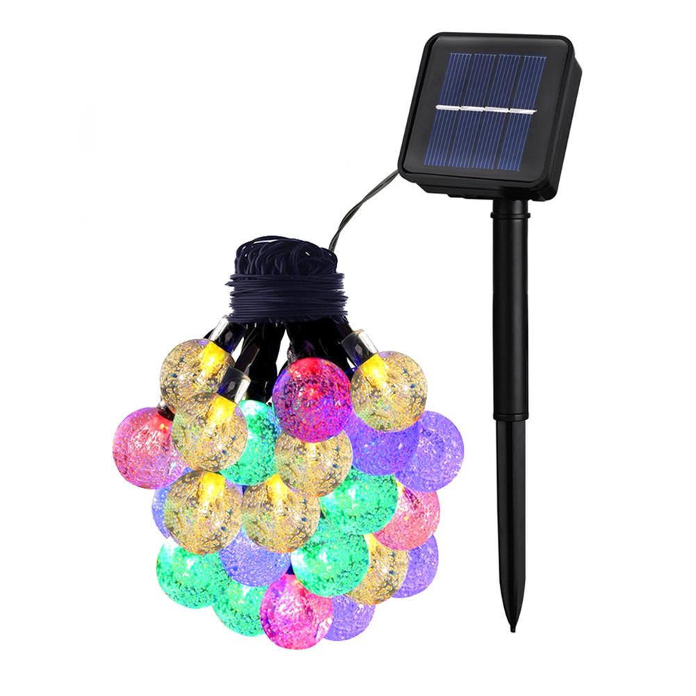 6.5M 30LED Solar-powered Bubble String Lights Night Light Garden Home Party Bar Decoration