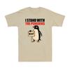 I Stand With The Penguins Penguin Tariff Protest Against Tariffs Men's T-Shirt Unisex T-Shirt