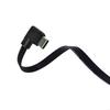 USB 2.0 Male to USB C Data Cord Wire Straight Head/90 Degree Bend Flat Cable for Tablet Phones 480Mbps Data Transfer