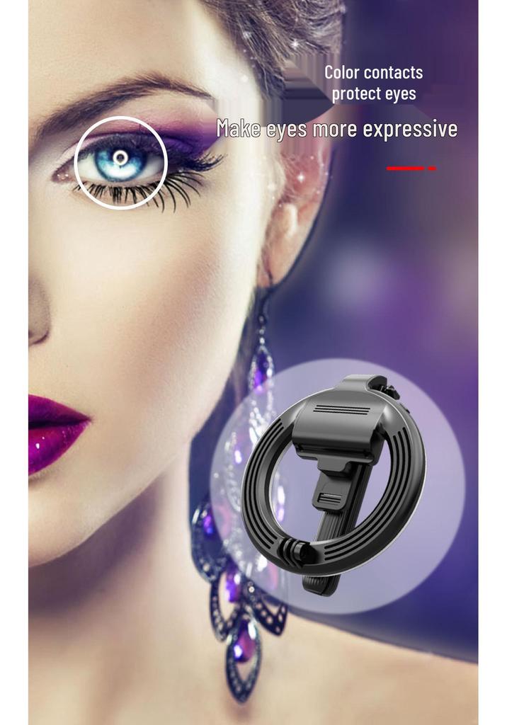 Bluetooth Selfie Stick with LED Ring Light & Tripod for Mobile Phone Live Streaming