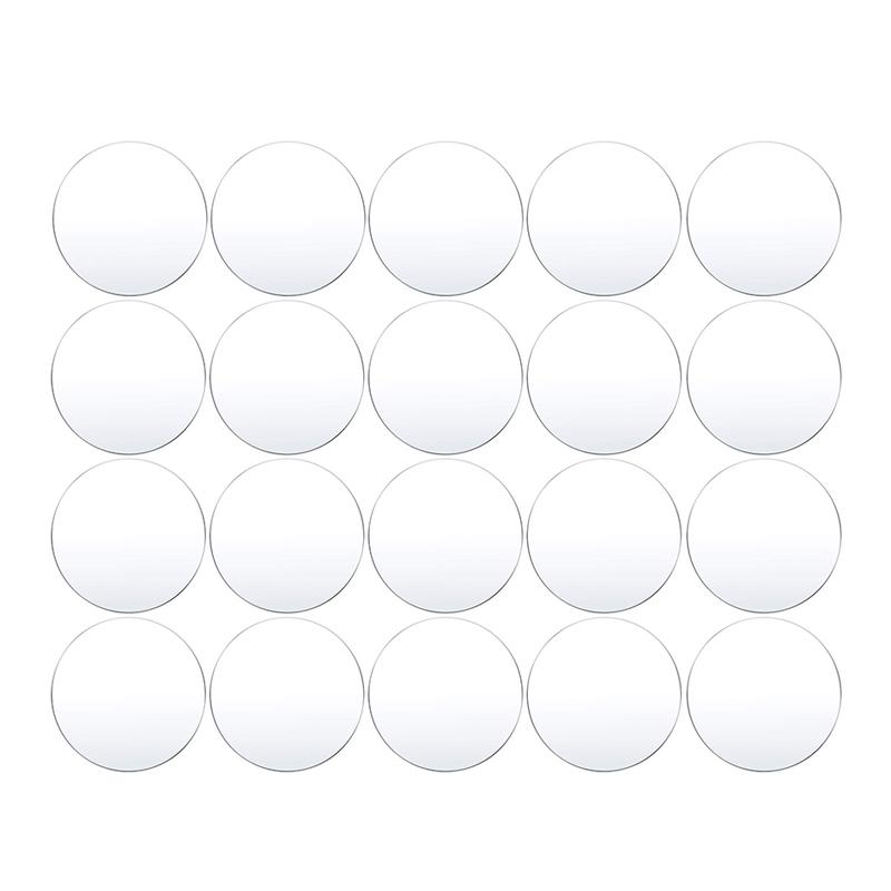 10/20 stk Runde Klare Akrylplater Gjennomsiktig Plexiplate/Glass Kakedekorasjon Design Blank Akrylskiver Kakedekorasjonsverktøy