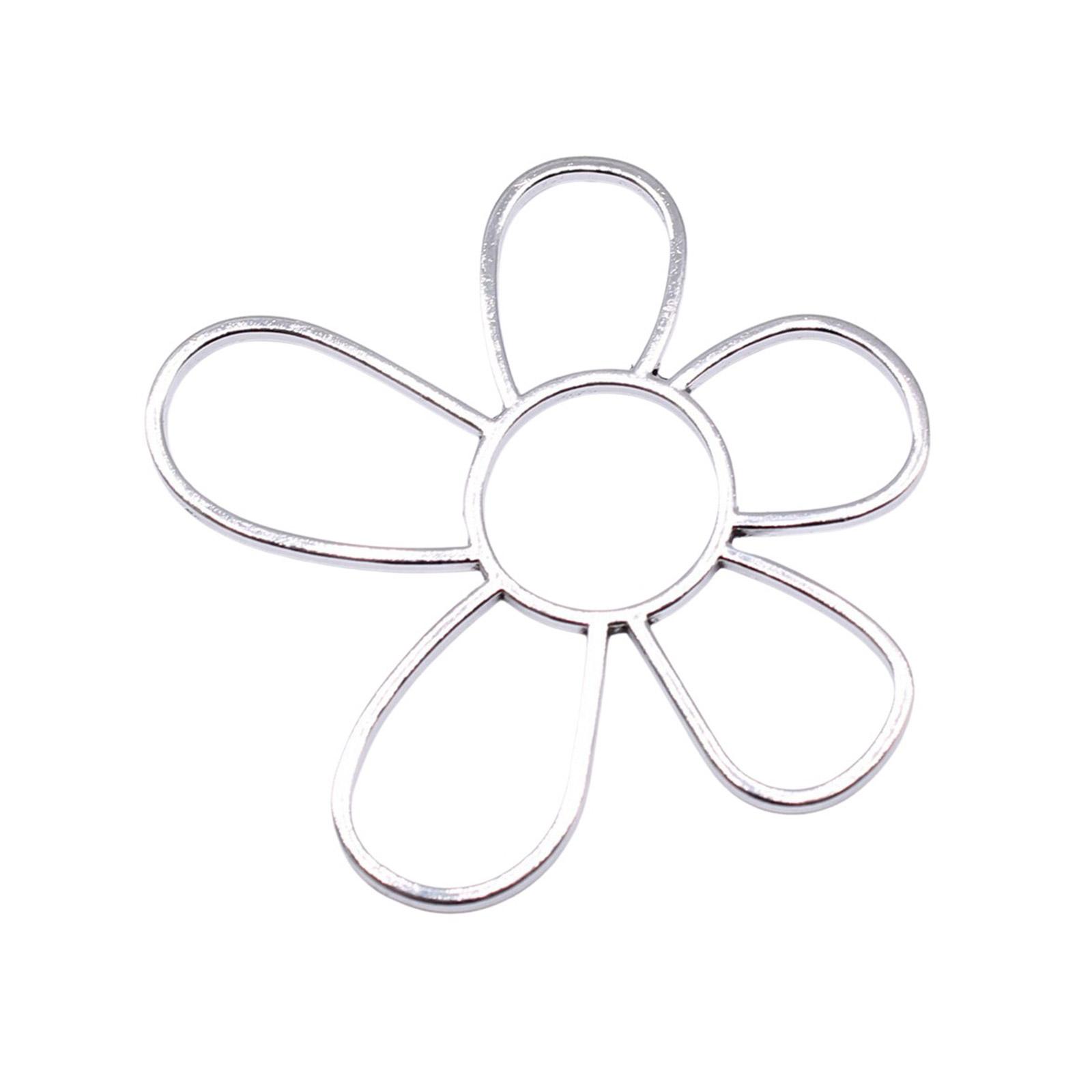 

Hollow Flower Charms Connector Pendant for Necklace Earrings DIY Jewelry Making Supplies