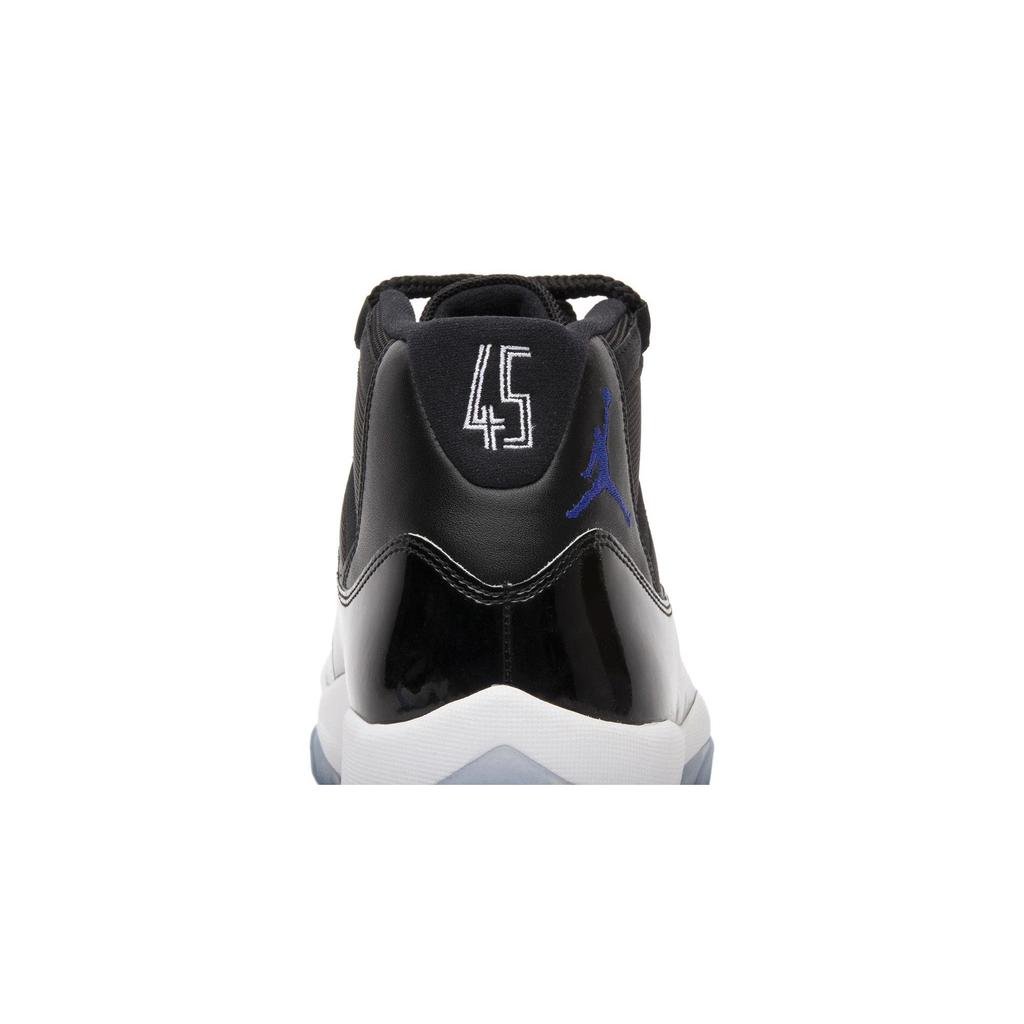 Air Jordan 11 Retro 'Space Jam' 2016 (Unisex) Black / Concord-White Vintage Basketball Shoes 378037 003