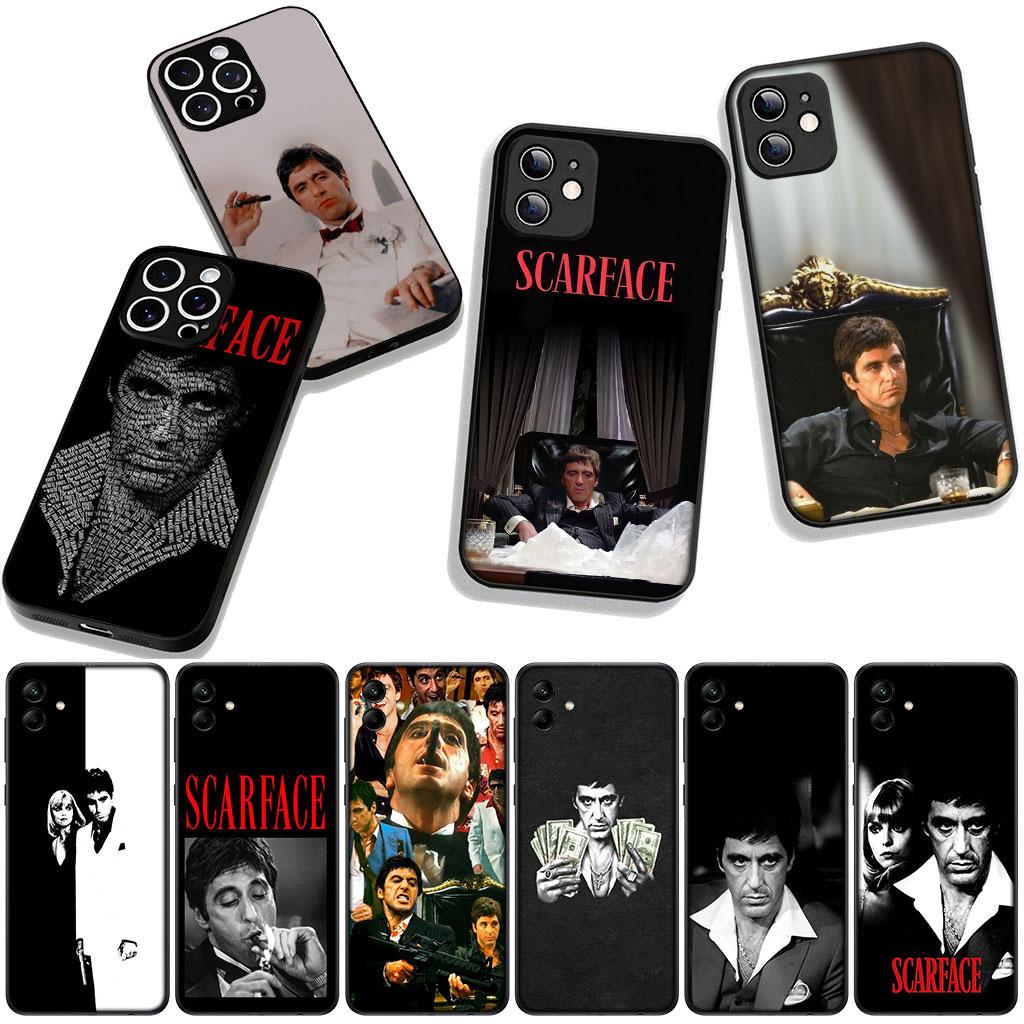For Samsung Galaxy S25 S24 S22 S23 FE Ultra Plus A56 A05 A06 A15 A16 A55 S7 Edge Case S-Scarfaces Al Pacinos Tonys Montanas