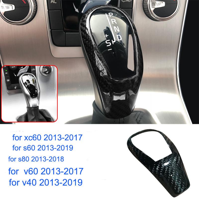 for volvo S60 XC60 V60 V40 S80 S90 XC90 V90 carbon fiber pattern gear stick gear set gear handle car Accessories