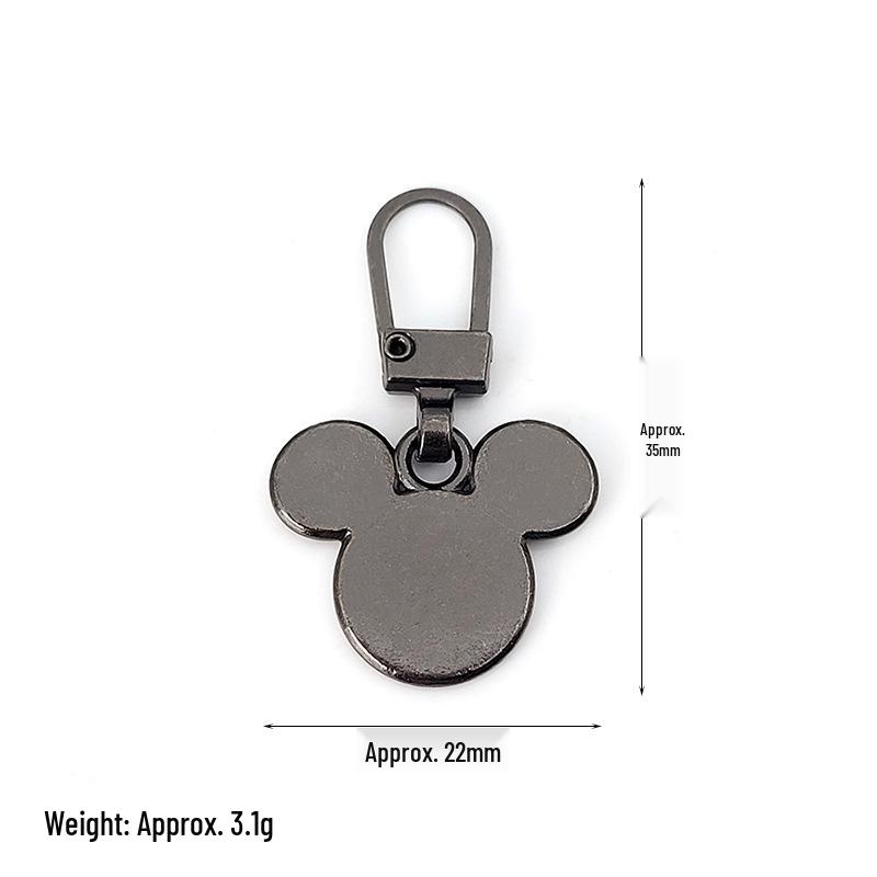 Detachable Metal Zipper Pull Tab Accessory for Bags, Shoes, and Clothes Repair