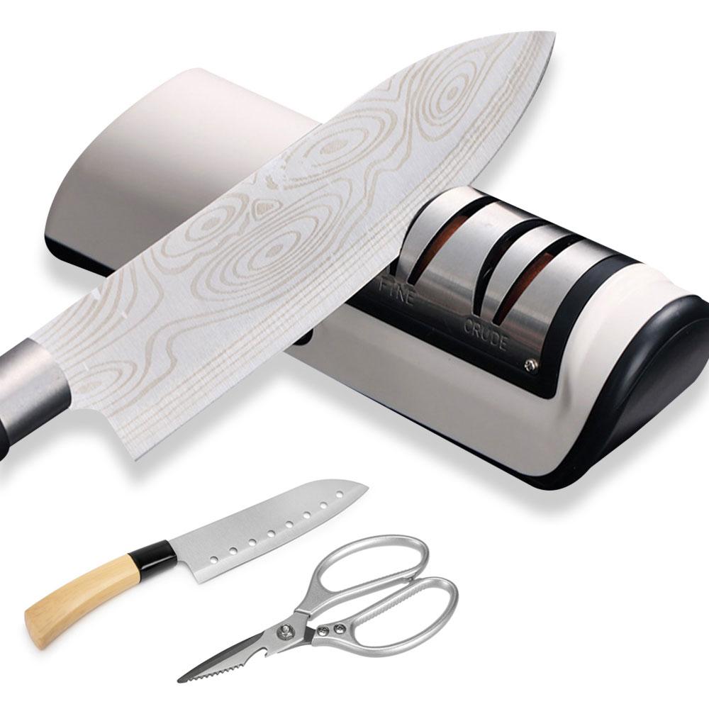 Electric Knife Sharpener Automatic USB Rechargable Kitchen Knives Scissor Sharpener Household Grinder Professional Kitchen Tools