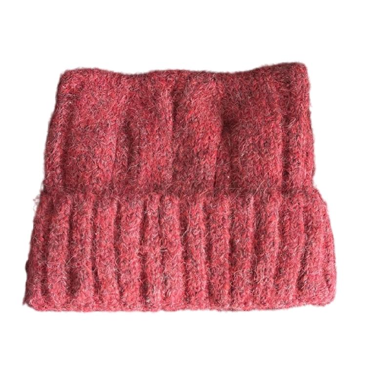 Crochet Devil Ear Hat for Women and Girl Popular 2000S Beanies Hat Soft Pullover Hat for Daily Use Outdoor Winter Headpiece